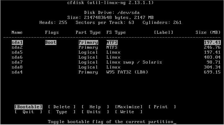 Archivo:Particionamento cfdisk gnu linux.jpg
