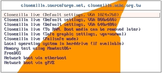 Archivo:Clonezilla menu.jpg